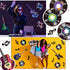 Zonon 40 50s 80s Pcs Music Party Decorations Musical Notes Rock and Roll Record Cutouts Silhouettes Record Guitar Party