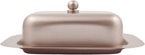 Elegant Stainless Steel Butter Keeper with Convenient Lid