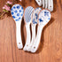 4 Pieces Japanese Soup Spoons, Ceramic Asian Soup Spoon Sets Suitable for Pho, Ramen, Noodles