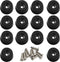30 PCS Cutting Board Rubber Feet (0.59 x 0.31 ) with 304 Stainless Steel Screw, Non Slip Round Pads