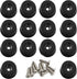30 PCS Cutting Board Rubber Feet (0.59 x 0.31 ) with 304 Stainless Steel Screw, Non Slip Round Pads