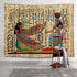FEASRT Egyptian Gods Tapestry, Ancient Hieroglyphic Wall Hanging for Home Bedroom Living Room Decor, 80x60 Inches