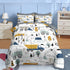 Nesker 5 Pcs Comforter Set Twin Size, Cute Cars Truck Tractor Bedding