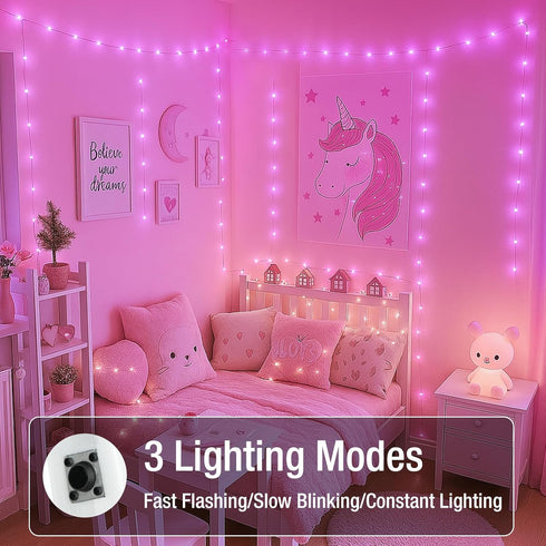 6 Pack 7ft 20 3 Fairy Lights Battery Operated - Led Twinkle Lights Modes, Bulk Mini String Light Waterproof for Mason