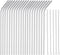 25 Piece Set of 8.5 Inch Long Stainless Steel Drinking Straws, Reusable Metal Straws for 20 OZ (20 Bent|5 Brushes)