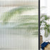 Coavas Reeded Glass Window Privacy Film, 3D Decorative Clings, Peel and Stick Fluted Window Decals (17.5x78.7 in,