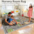 KEBEXXY Room,35X59Inch/90X150CM Kids Rug Play Mat Great for Playing with Cars and Toys,Educational Kid Road and Traffic