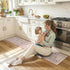 2 Set, LEEVAN Anti Fatigue Mats for Kitchen Floor Non-Slip, Cushioned Kitchen Mats for Floor Piece, Pink Memory Foam