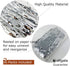 Allgala 2-Pack Silver Tinsel Table Skirt, 29x108 Inch Metallic Foil Fringe for Party Event, Parade Float Decoration