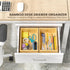 Stackable Bamboo Kitchen Drawer Organizer Bins for Silverware, Flatware, and Office Desk - 9" x 6" x 2.5"
