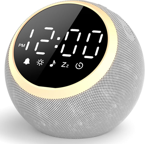 LIORQUE Alarm Clock with White Noise Machine & Night Light, 25 Soothing
