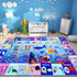 Mfmiudole ABC Kids Rug for Playroom 59"39.4" Ocean Rug Baby Play Mat Alphabet