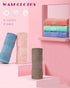 Cleanbear Face-Cloth Washcloths Set, 100% Cotton, High Absorbent, 6-Pack in 6 Colors, Size 13 x 13