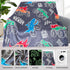 COMFAR 3-12, 40"x 50" Glow in The Dark Monster Truck Blanket for Boys/Girls/Kids/Toddler/Baby, Monster Truck Toys