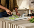 Joseph Joseph Chop2Pot Plus Folding Chopping Board, Regular, Pale Blue Medium