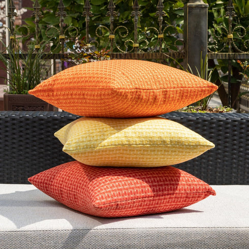 Pack 2 22x22 Inch, Kevin Textile Valentines Outdoor Waterproof Throw Pillow Covers of Farmhouse Decorative Cushion