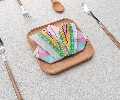 5.9 Inch Countertop Small Square Wooden Tray Decorative Tray for Coffee Table, Ottoman, Serving Food, Snacks, or as Cup
