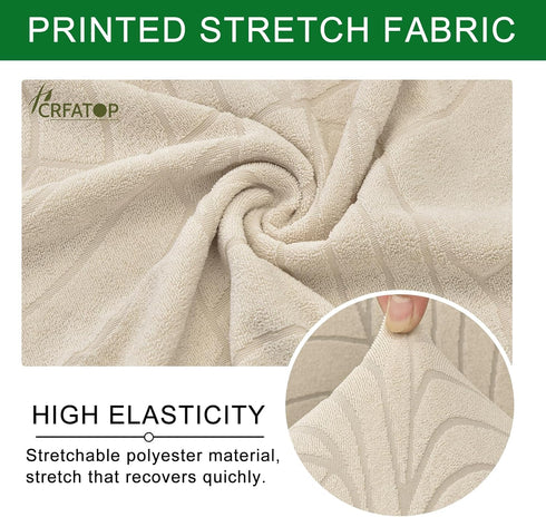 CRFATOP Office Chair Covers, Stretchable Desk Chair Cover with Zipper, Universal Rotating Computer Chair Slipcovers