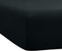 Sfoothome Black Fitted Sheet - 14 Inch Pocket Deep Microfiber Sheets, Queen Size