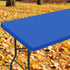 Smiry Rectangle Picnic Table Cloth, Waterproof Elastic Fitted Tablecloths for 8 Foot Tables, Washable Polyester Cover