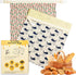 Reusable Beeswax Bread Bags for Homemade Sourdough: XL 13x17in (2 Pack) Eco-Friendly