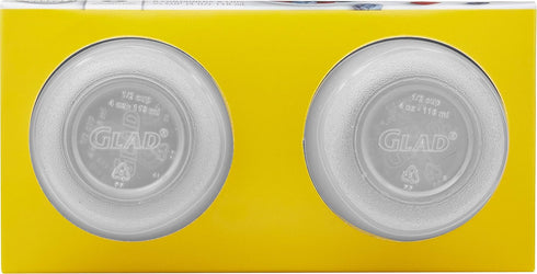 Glad GladWare Home Mini Round Food Storage Containers - Small Meal Container Holds up to 4 Ounces, 8 Count