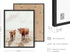 HAUS AND HUES Highland Cow Art, Farmhouse Wall Decor - Unframed Cow Painting and Prints