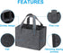 PATIKIL Grey 6 Bottle Wine Carrier Tote Bag, Reusable Wine Storage Bag with Divider, Portable Gift Bag