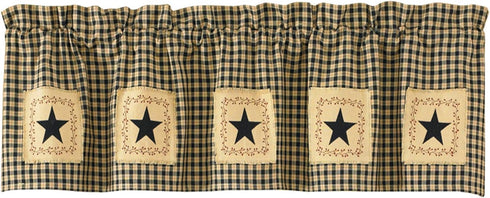 Park Designs Star Patch Lined Valance
