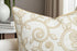 18x18 Inches, Maurice Scroll Embroiderd Decorative Square Accent Throw Pillow Cover - Sofa, Chair, Couch, Bedroom