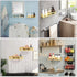 OwnMy 12 Inch Gold Shower Shelf Stainless Steel Shower Caddy Bathroom Shower Rack Shower Baskets, Rust Proof Metal