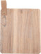 Karma Montecito Cutting Board, Acacia Wood Serving Board, Charcuterie Board with Leather Strap