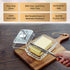 6.5'' 2-Piece Countertop,Dishwasher Clear Glass Butter Dish with Handled Lid,Classic Design Butter Keeper For Safe