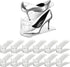 Shoe Slots Organizer12Pack Clear Shoe Stackers for a Pair of Shoes,Adjustable Shoe