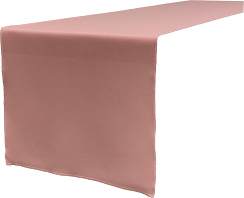 LA Linen Polyester Poplin Table Runner, 14 x 108-Inch, Dusty Rose P79