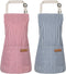 Stripes Kids Apron - Adjustable Kids Cooking Aprons with 2 Pockets, Cute Aprons for Boys and Girls Cooking