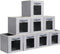 Foldable Storage Cubes - Decorative Fabric Bins for Clothes Storage, Closet Organizers for Shelves, 11inch, Set of 8,