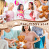 Seenelling 4 Sets Bear Blindfolded Diaper Changing Coed Baby Shower Games Kit Baby Dolls Bears Diapers for Bridal