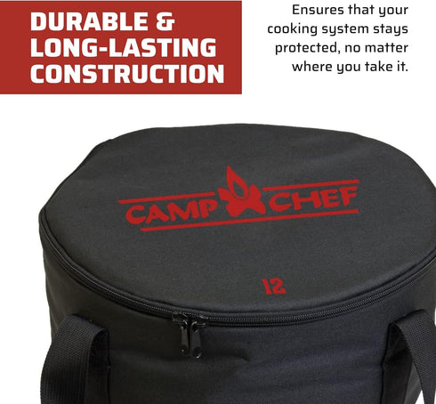 Camp Chef Dutch Oven Carry Bag - 12" Carry Bag for Dutch Oven Accessories & Camping Gear