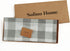 36 Inches 100% 14 36 Inch Summer Solino Home Linen Checkered Table Runner - Pure Linen Grey and White Buffalo Check