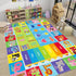 Kids Rug for Playroom, 3' X5' ABC Educational Play Mat, Non-Slip Soft