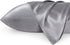 Bedsure King Size Satin Pillowcase Set of 2 - Dark Grey Pillow Covers for Hair and Skin, 20x36 Inches