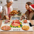 4 6 5 Settings, Countertop, Warming Mat for Food, Graphene & Aluminum Foil Full Surface Heating Electric Warming Tray
