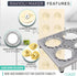 O’Creme Ravioli Maker for 12 Circles, Each 1-7/8 Inch, with Non-Stick-Coated Metal Cutting Tray