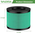 True HEPA Replacement Filter, Compatible with MK-06, TZ-K1, MJ001H Air Purifier, 4-in-1 High-Efficiency H13 Filter