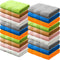 Mindsoft 21 Pack Washcloths for Face 14" x 14" Absorbent and Soft Hand