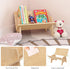 RekRang Wooden Tabletop Bookshelf Titled Desktop Bookshelf Cookbook Shelf,Small Bookcases for Magazine Books CDs,Book