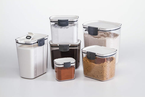Progressive ProKeeper Airtight Powdered Sugar Storage Container - 1.4 Quart, Grey