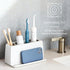 3-Slot, Counter YouCopia The Ledge Toothbrush Holder, Bathroom Vanity Organizer with Cord Slots, Removable Base