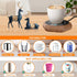 Smart Beverage Heating Plate, Electric Thermostat Coaster for Hot Coffee, Milk, Tea, and Cocoa (R1 wood grain)